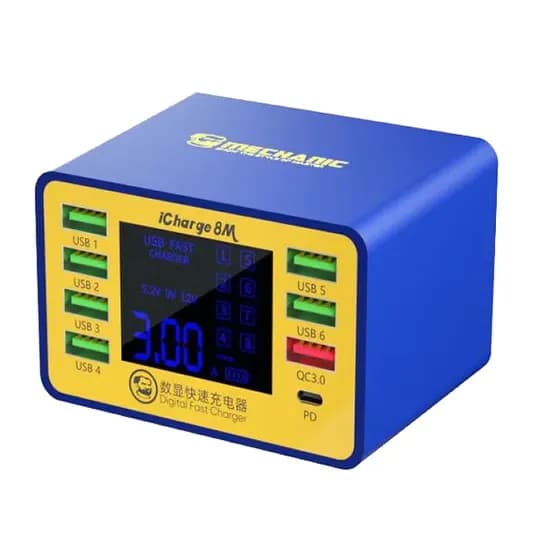 Mechanic Interface USB Cargador Inalambico Rapido LCD Icharger 8M