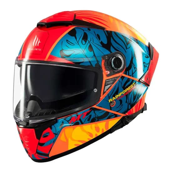 Capacete MT Helmets Thunder 4 SV Rainforest C4 - Fechado - Tamanho M - com Óculos Interno - Gloss