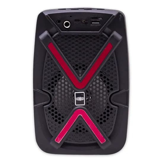 Speaker / Caixa de Som Portatil Soonbox S35 / 4" / com Bluetooth 5.0 / FM Radio / TF Card / Aux / USB / 5W / USB Recarregavel - Preto