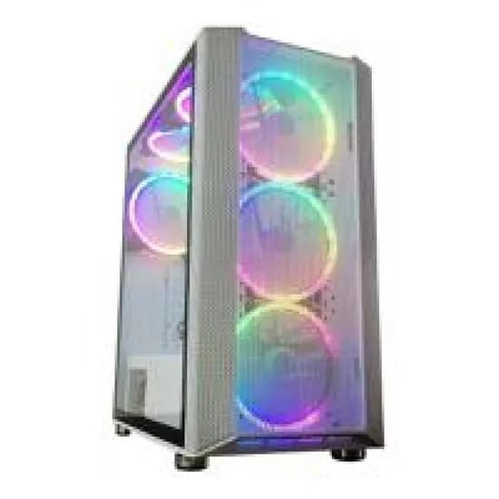 Gabinete Satellite K881 Branco com 6 Cooler e-ATX