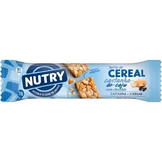 Dep. Barra de Cereal Nutry Castaña de Cajú c/Chocolate 24X22GR
