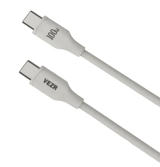 Cable de Datos Vezr VD09 Mfi Type-C To Lightning 30W PD 1.2M Silicona White