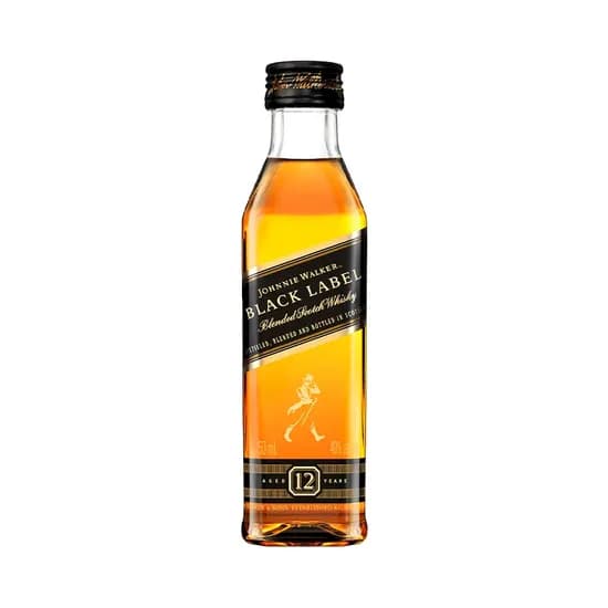 Whisky Miniatura Johnnie Walker Black Label 12 Años 50ML