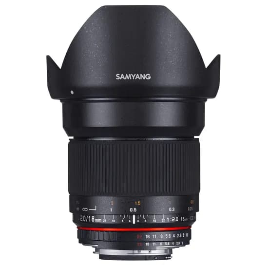 Lente Samyang Canon MF DSLR 16MM F/2.0 Aps-C