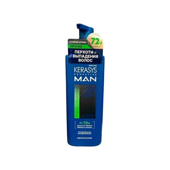 Kerasys Pro Active Man Shampoo 2EM1 Herbal 400ML