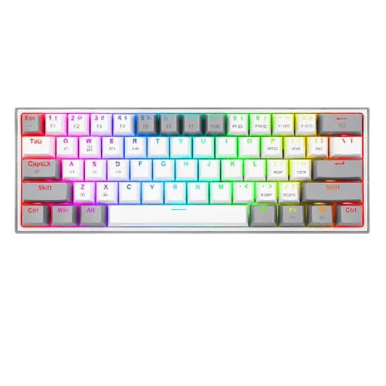 Teclado Redragon K616-RGB Fizz Pro White/Gray