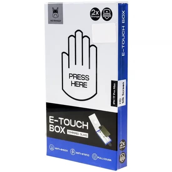 Película para iPhone 17/16 Pro e-Touch Box Privacy Tempered Glass