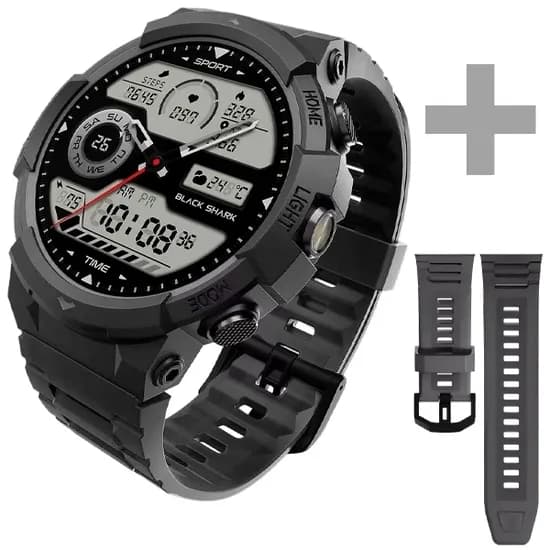 Relógio Black Shark GS3 Sport BS-W2402 com GPS/Bluetooth - Preto + Pulseira (Anatel)