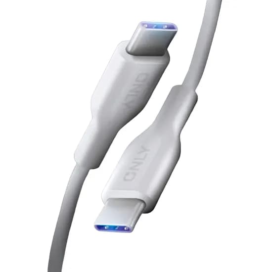 Cabo Xaea SYNC-C MOD-3034 - USB-C/USB-C - 1 Metro - Tpe de Dupla Injeção - Branco