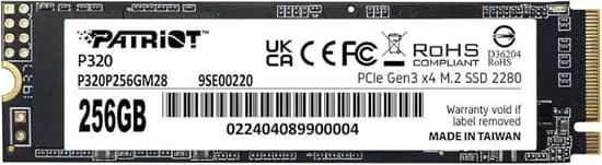 HD SSD M.2 256GB Patriot P320P256GM28 Nvme