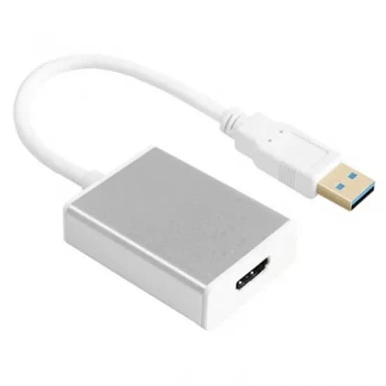Adaptador USB p/ HDMI USB 3.0 Fullhd Silver