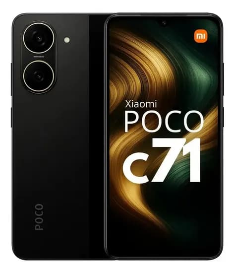 Smartphone Xiaomi Poco C71 64GB 4GB Ram Tela 6.88" Preto Global No Paraguai