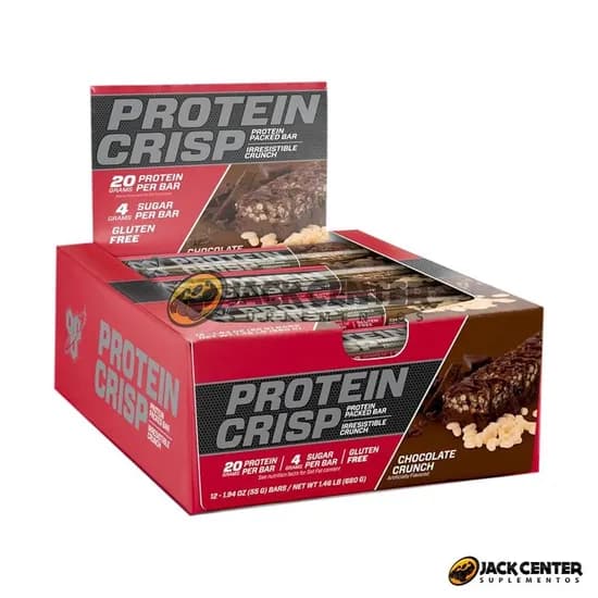 Barra de Proteina Proteins Crisp BSN 55G Chocolate Crunch 12 Unidades