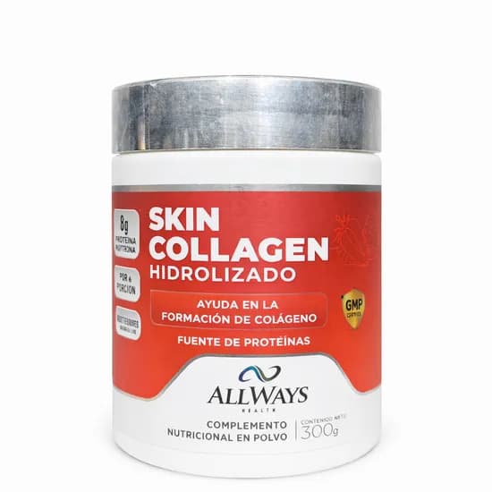 Allways Skin Collagen Hidrolizado Sabor Fresa 300G