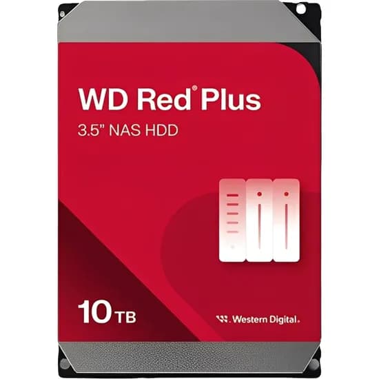 Disco Rígido Interno Western Digital WD Red Plus Nas 10 TB (WD100EFGX)