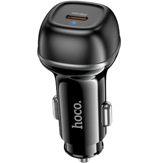 Carregador Veicular Hoco Z58 PD30W USB-C To Lightning 1 Metro - Black