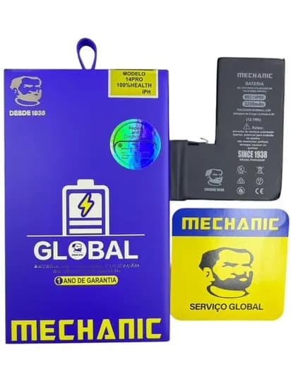 Bateria iPhone Mechanic 14 Pro Genuina/Global (Original Sistema)