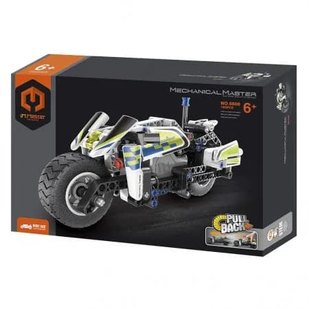 Im.Master Pull Back Police Motorbike 193PCS 5806