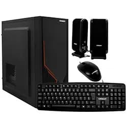 Gabinete Kit Satellite K707 Fonte 200W / Mouse / Speaker / Teclado Português - Preto