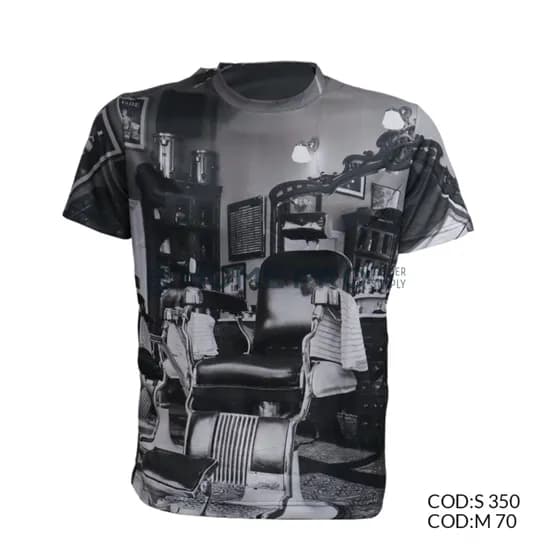Camiseta de Barbeiro Tamanho M