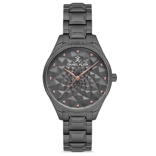 Relógio Analógico Feminino Daniel Klein DK.1.12684-5 Premium Ladies / Pulseira de Aço Inoxidável - Preto