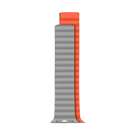 Pulseira Smartwatch Xo BT01B (Magnética Silicone) 42/ 44/ 45/ 49MM – Laranja/ Cinza