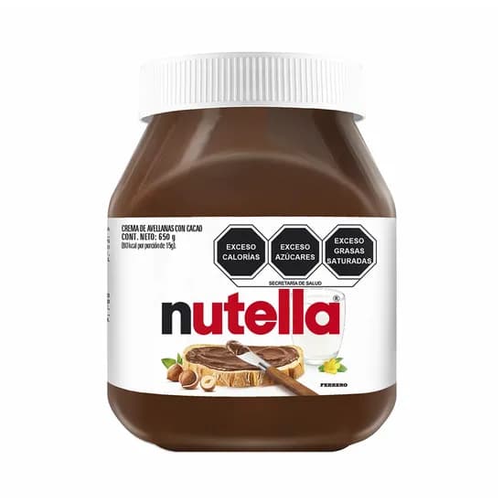 Crema de Avellana Nutella Ferrero 650G