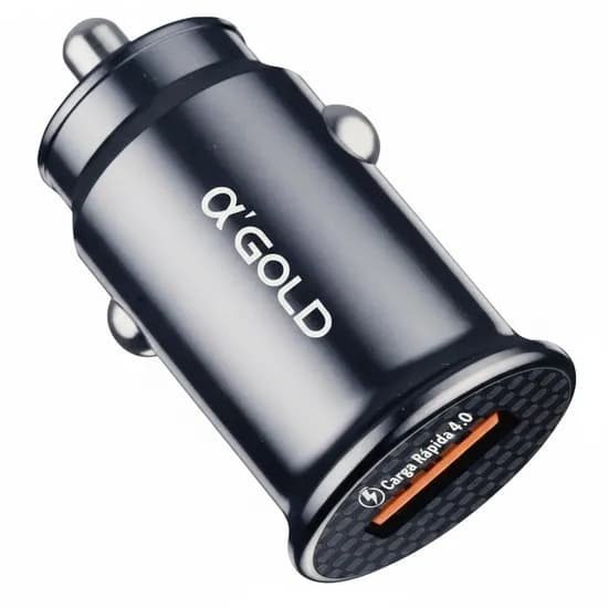 Carregador Veicular Devia 30W USB-C e Qualcomm 3.0 - Cinza