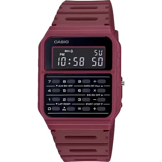 Relógio Casio Data Bank CA-53WF-4BDF Digital Unissex - Vermelho