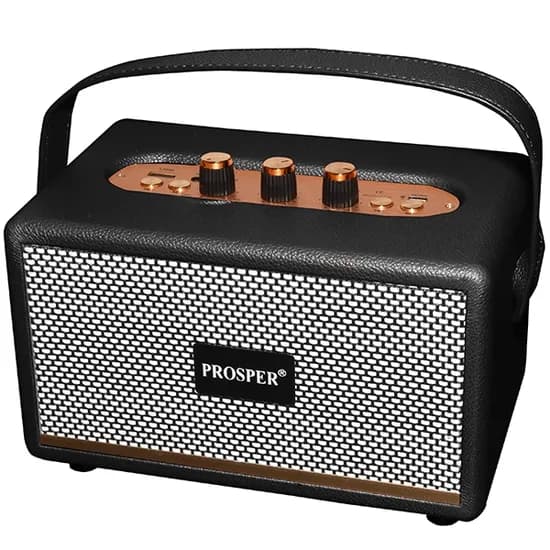 Speaker Prosper MK-321 / 60W com Bluetooth / Auxiliar / USB / TF / Micro SD - Preto