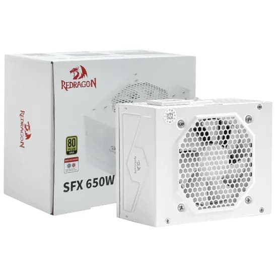 Fonte de Alimentação Redragon SFX 650W GC-PS014W 80 Plus Gold ATX Full Modular - White