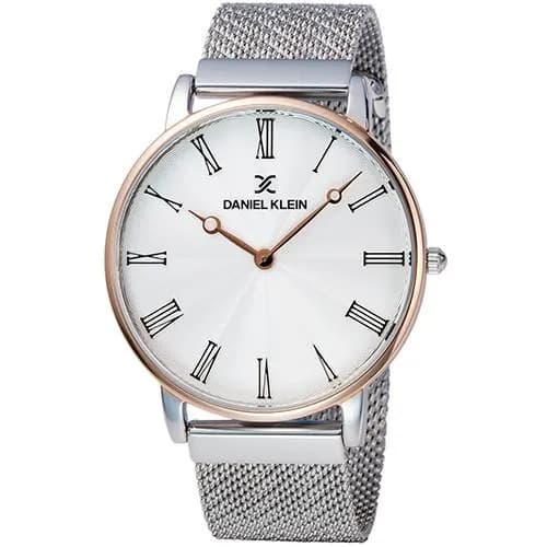 Relógio Analógico Daniel Klein Fiord DK11886-4 Masculino, Metal - Prata e Rosa Ouro