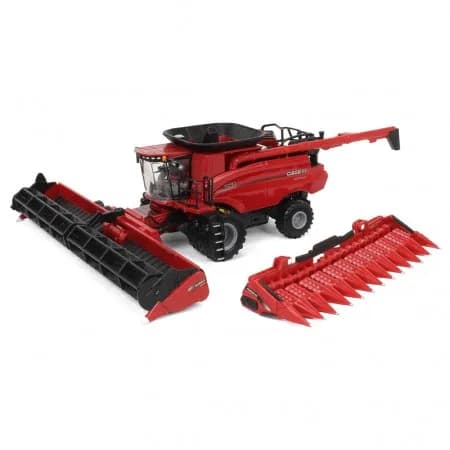 Trator Case 1/64 Ih 8260 Combine With Folding Corn Head 44405