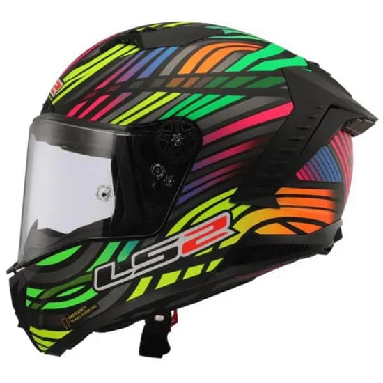 Capacete para Moto LS2 FF805 Thunder Carbon Rainbow Matt