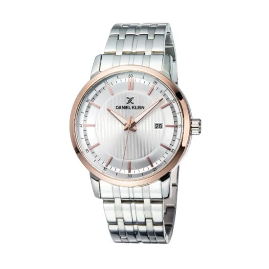 Relógio Analógico Masculino Daniel Klein Premium DK12003-3 - Rosa Ouro/Prata