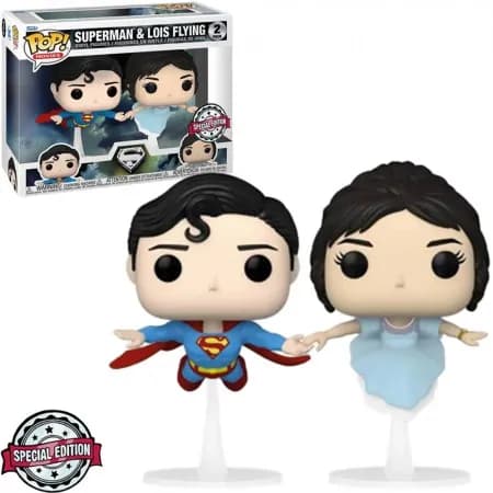 Funko Pop Heroes DC Superman & Lois Fliying *Ex* 2PACK 60162