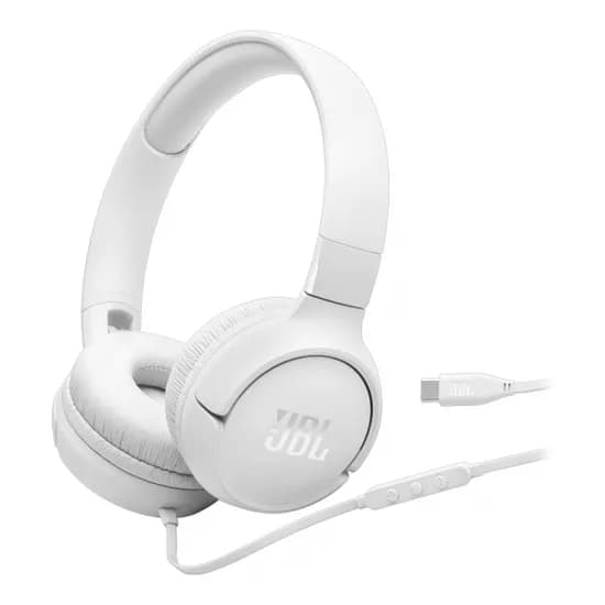 Fone JBL Tune T520C USB-C White JBLT520CWHTAM