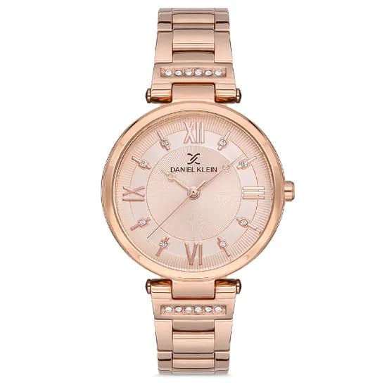Relógio Analógico Feminino Daniel Klein DK.1.12712-2 Premium Ladies / Pulseira de Aço Inoxidável - Rose Gold