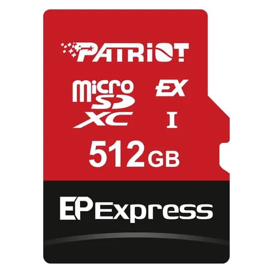 Cartão de Memória Micro SDXC Express Patriot Ep Series 512GB 800MBS - PEF512GEPEXMCX