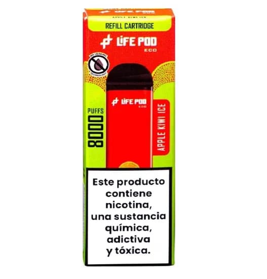 Life Pod 8K Eco Pro Refill Apple Kiwi Ice