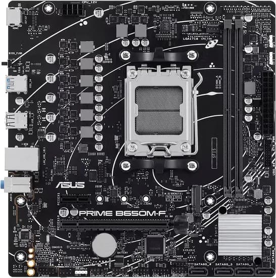 Placa Mãe Asus Prime B650M-F AM5/ USB-A/ 2XDDR5/ PCI-e/ HDMI