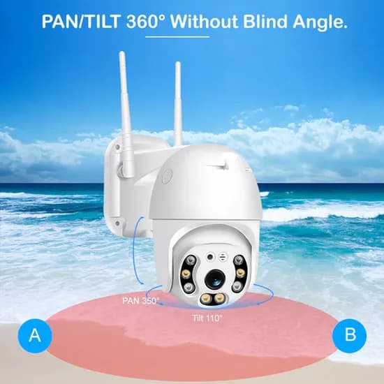 Câmera CFTV IP Smart Wi-Fi HD Mini N3-200W 1080P Full HD Lente 4MM - App Icsee - Branco