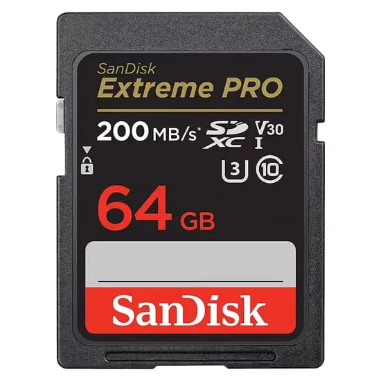 Cartão de Memória SD Sandisk Extreme Pro 64GB 200MBS - SDSDXXU-064G-GN4IN