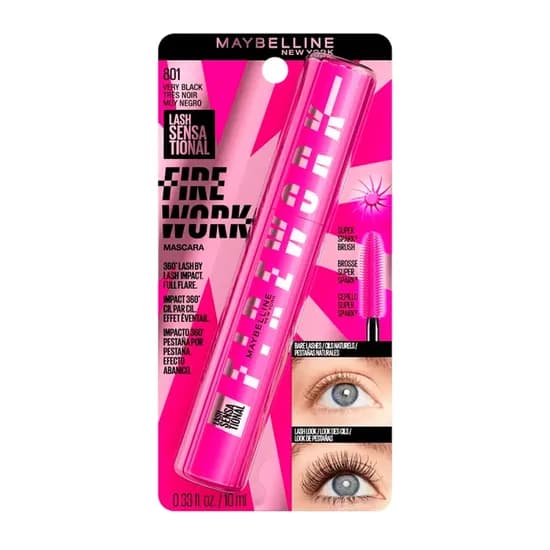 Rímel Maybelline Fire Work Black 801