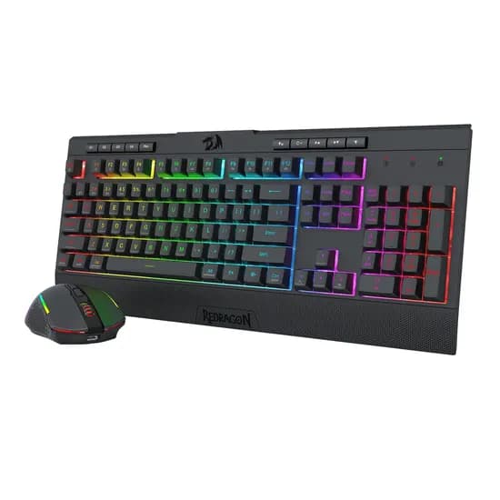 Redragon Teclado + Mouse S151 Wired Gaming Essentials Ingles Black