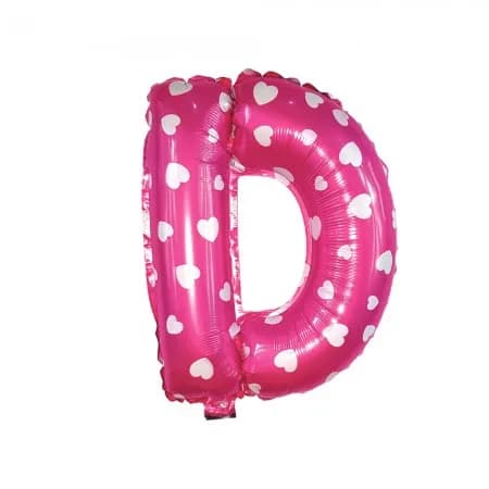 Balao Letra D Pink 16 Polegadas
