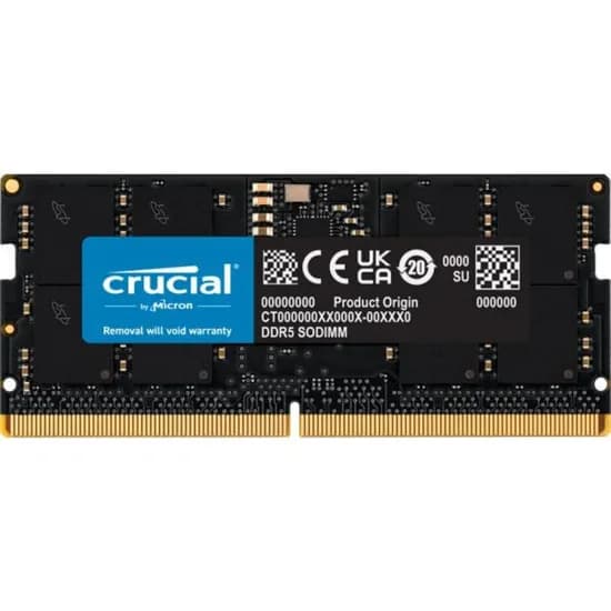 Memóriaória para Notebook DDR5 16GB 5600MHZ Crucial CT16G56C46S5