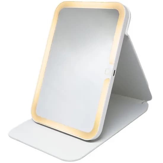 Espelho Satellite A-M17 com Iluminação LED Recarregável - Branco