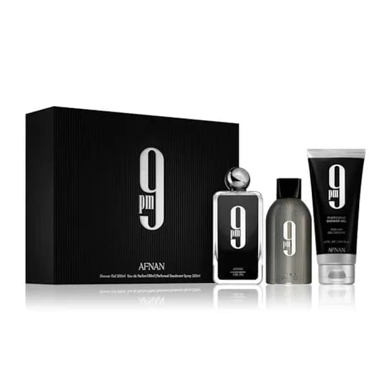 Perfume Masculino Afnan 9PM Black Edp Set 3 En 1