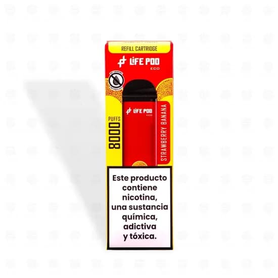 Life Pod Refil Strawberry Banana 8000K